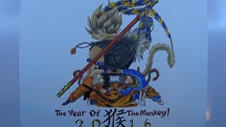 Time Lapse Drawing The True Monkey King Son Goku And Sun Wukong Fu Sion Ha