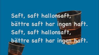 Hallonsaft (med text) | Sång från smurfarna | Akustisk gitarr