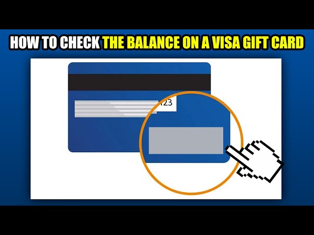 How To Check the Balance On A Visa Gift Card (2024) 