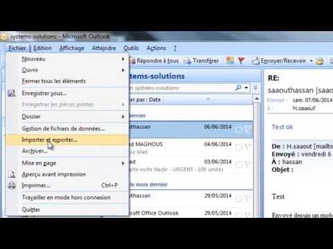 Vidéo: Comment Importer Un Compte Depuis Outlook