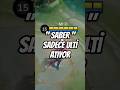 SABER SADECE ULTİ ATIYOR #mlbb #shots #mlbbtürkiye #mobilelegends #mobillegends #mlbbshorts #saber