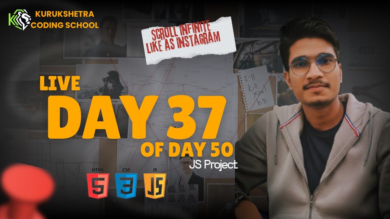 Day 37 | Infinite Scroll Feed Like Instagram 🔥 | JavaScript Project | Day 37 of Day 50🔥 Welcome to