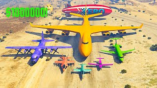 $1000000 planes crush challenge 😋|#gta5 @wadangamer