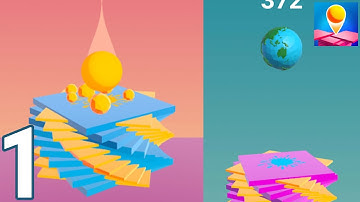 Crusher Stack: Jump Up 3D Ball - Gameplay / Walkthrough - Part 1 (IOS & Android)