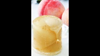 【めちゃ簡単 極上デザート案件！】冷んやりプルップルッ♡まるごとモモ缶ゼリー/ Canned Peach Jelly
