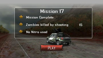 Zombie roadkill gameplay || Mission 17 || shooting gameplay.