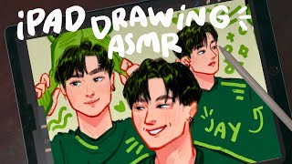 ASMR IPAD DRAWING ☘ Jay from ENHYPEN