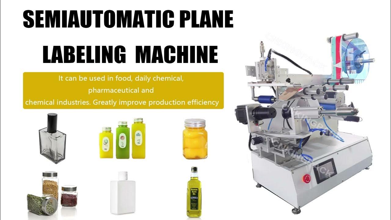 SL 110 Semi Automatic Cup Labeling Machine YouTube
