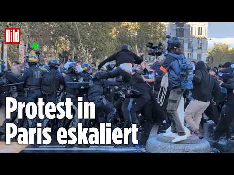 FRANKREICH: Schülerproteste außer Kontrolle! Polizei setzt Tränengas und Wasserwerfer ein