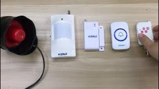 KERUI Mini Sirena de Alarma CC 12V, 120dB Cuerno de Alarma con Cable para Sistema Alarma de Casa gsm