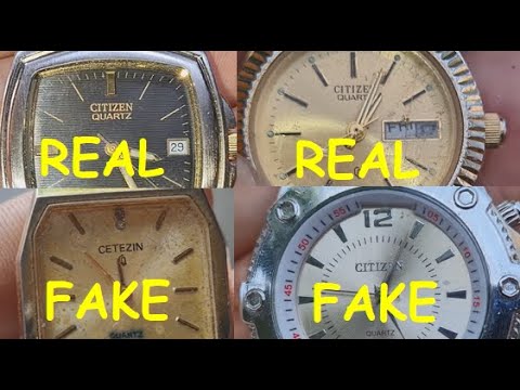 Real vs Fake Citizen Watch. How to spot original Citizen wrist watches -  YouTube