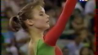 Henrietta ONODI (HUN) floor - 1992 Olympics Barcelona Team Optionals