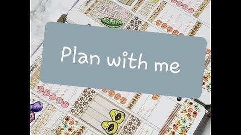 Plan with me Oct 15 to 21  2018 // A5 inserts