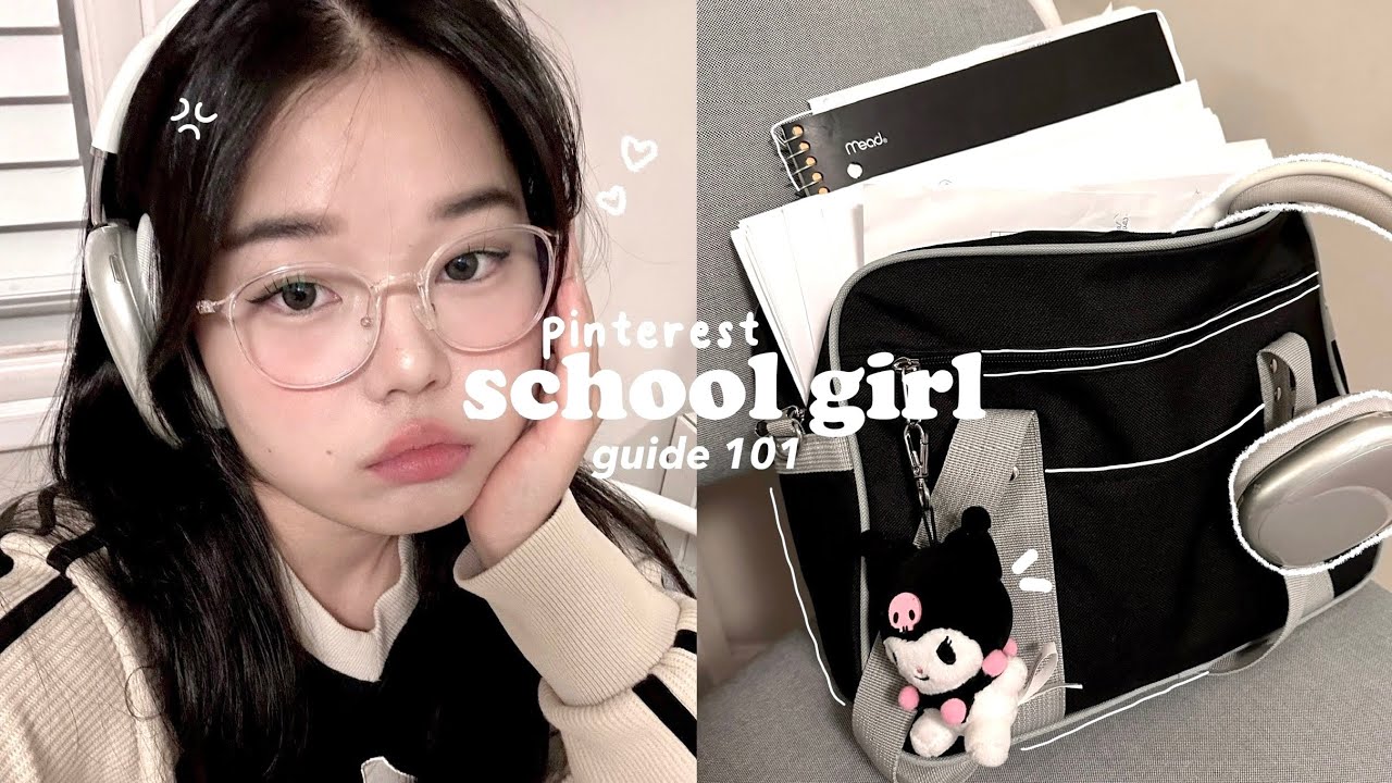 School Girlsexy Videos - PINTEREST SCHOOL GIRL 101ðŸ““ðŸ–‡ï¸: Preparing for back to school (Glowing up in  Korea) - YouTube