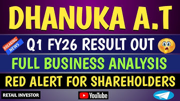 DHANUKA AGRITECH Q1 FY26 RESULT | BIG PROBLEM FOR COMPANY |. ALERT FOR SHAREHOLDERS |