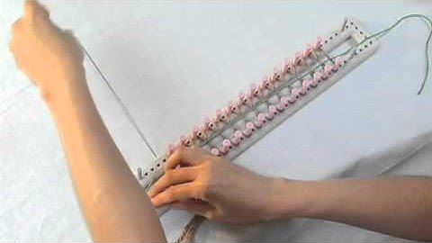 Loom Knitting: How to Cast On for Double Knitting