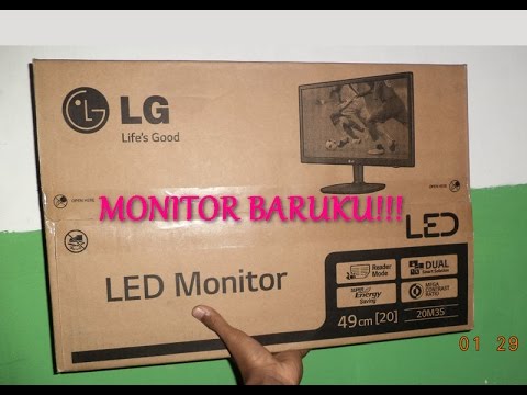 My New LED Monitor LG 20M35A-B Unboxing