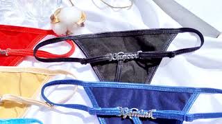 Custom Letters Women's Thong Personalized Name Thong