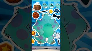 Disney Monsters University Movie Make A Face Stickers With Sullivan