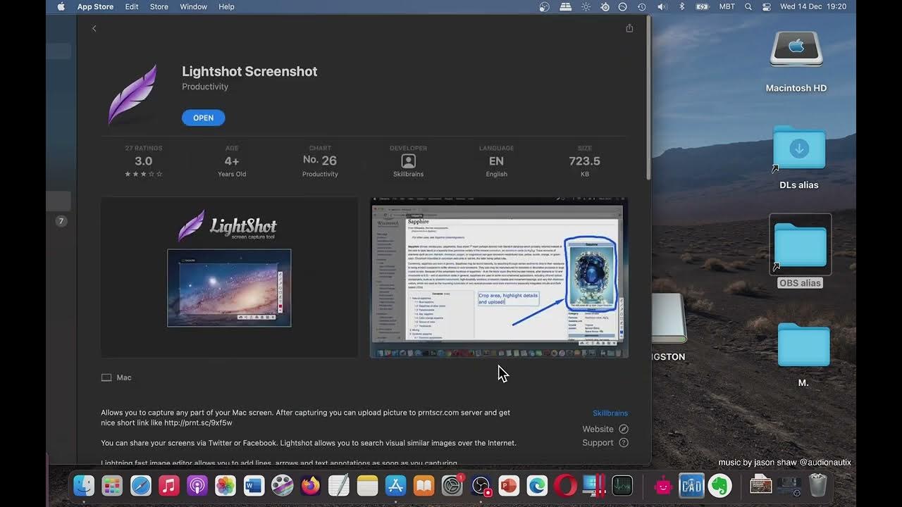Lightshot Screenshot Basic Overview MacAppStore [MAC] YouTube