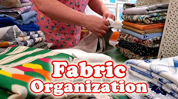 Fabric Organization | I tried to organize my fabric stash efficiently
