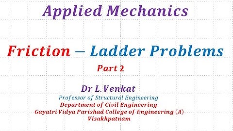 Friction ladder problem part 2