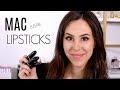 MAC Lipstick Collection || Lustre Finish || Favorites, Swatches & Wear Test