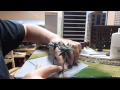 DIY/How to make sidewalks & plaza area for Union Pacific & Santa fe Railway N scale