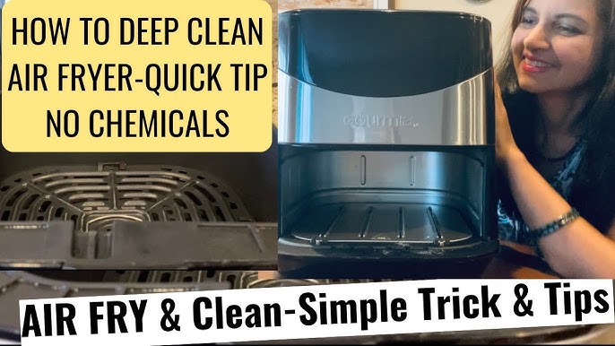 How to clean an air fryer tray? Barkeepers friend did nothing at all. Tray  is clean, it's all just years of baked on yucky. Thanks! : r/CleaningTips