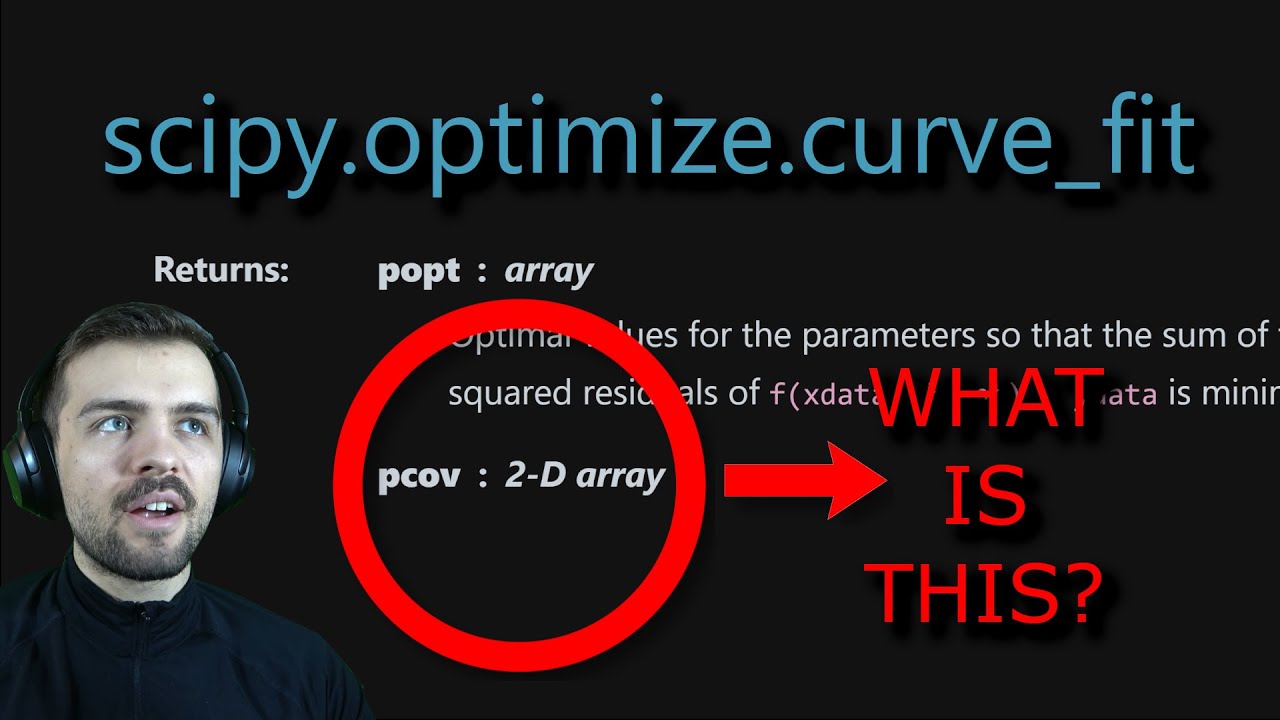 SciPy curve_fit: What is pcov? 