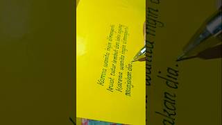 Lirik lagu "Karena wanita ingin di mengerti"ADA BAND #shorts #handwriting #menulis #tulisantangan