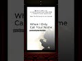 When I Only Call Your Name | Christian Duet Ballad R&B | CCM Worship Song #ccm #faith #shorts