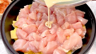 Yumuşak tavuk ve kabarık yumurtalar! Bir tavada her gün yapabileceğiniz lezzetli bir tarif