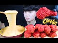 치토스 치킨 치즈퐁듀 리얼사운드 먹방ASMR MUKBANG Cheetos Chicken&Cheese Fondue チキン チーズフォンデュ Ayam Keju eating sounds