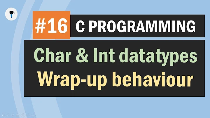 C Char & Int datatypes with wrap-up behaviour | Unsigned and signed modifiers