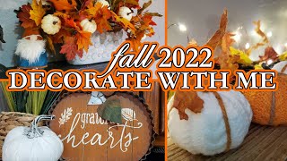 FALL 2022 DECORATE WITH ME | AFFORDABLE FALL DÉCOR | KITCHEN \& DINING FALL DECORATING IDEAS