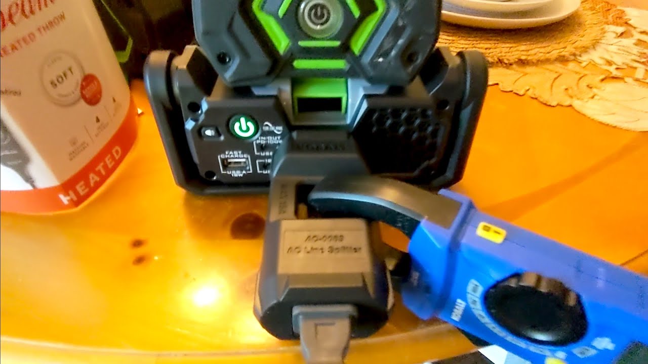 EGO 400w PAD5000 Testing with a Sunbeam Heated Throw - YouTube