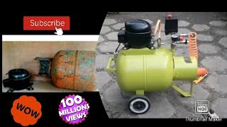 Silent Air Compressor (Part 1)... how to reuse junked fridge compressor and LPG canister...