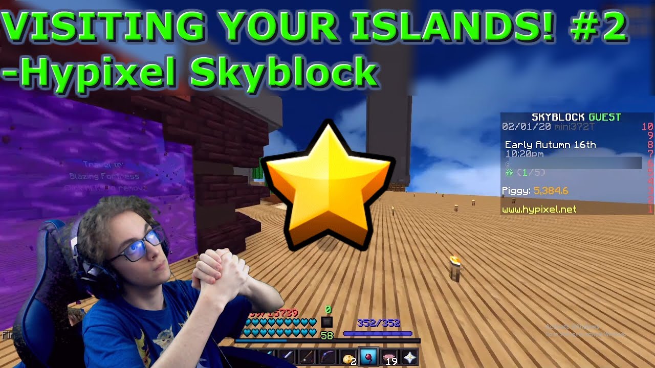 VISITING YOUR SKBLOCK ISLANDS 2! (FREE HOT POTATO BOOK!) Hypixel