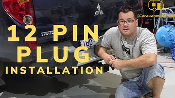 Caravan Britax 12 Pin Flat Plastic Trailer Socket Installation