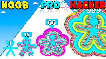 NOOB vs PRO vs HACKER in Layer Runner 3D