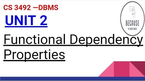 2.2.4 Properties of Functional Dependency  in Tamil