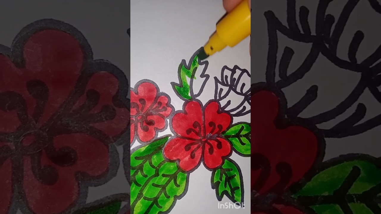 draw flower