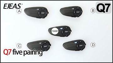 EJEAS Q7 | How to Pair FIVE Q7 Intercoms