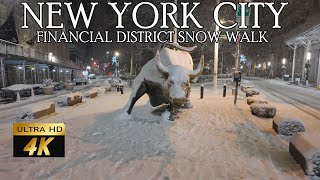 ❄️❄️❄️ NYC FINANCIAL DISTRICT SNOW WALK | WINTER WALKING TOUR ❄️❄️❄️ screenshot 4