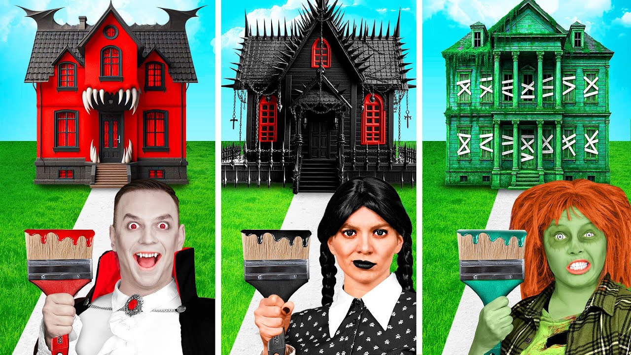 Домики Одного Цвета Челлендж | Смешные Ситуации и Неудачи от BaRaDa Challenge