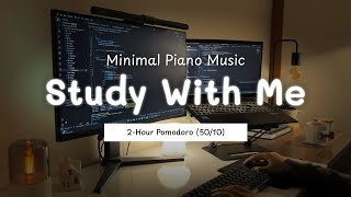 2-Hour Study With Me | Minimal Piano Music for Deep Focus | Pomodoro (50/10) screenshot 3