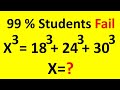 USA | x³ = 18³ + 24³ + 30³ 😲 | Fast Cube Formula Method! 