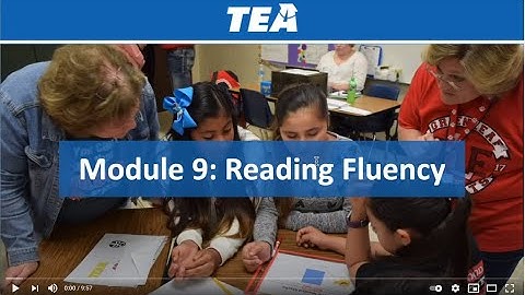 Module 9  Reading Fluency