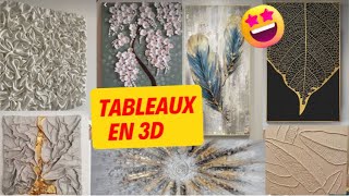 5 idées #tableaux en 3D #peinture_acrylique #Diy #art #لوحات_فنية #للمبتدءين #اصنعيها_بنفسك #مشروع